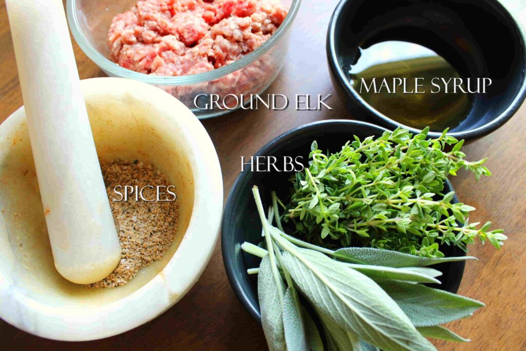 elk breakfast sausage ingredients