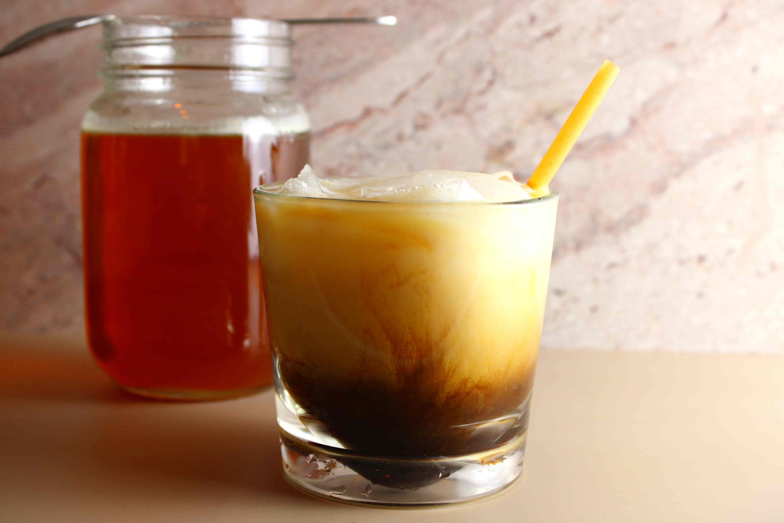 homemade honey iced latte recipe
