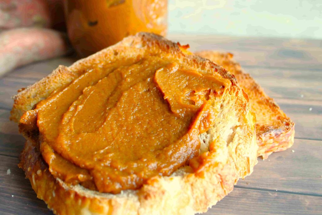 homemade sweet potato butter recipe served spread on